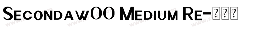 Secondaw00 Medium Re字体转换